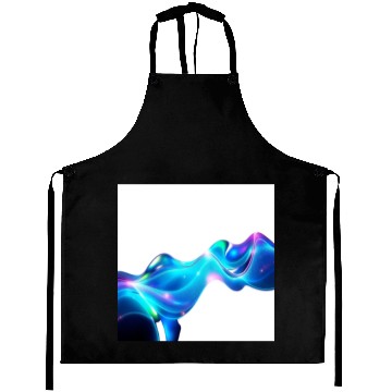 Discover Abstract Digital Waves Aprons