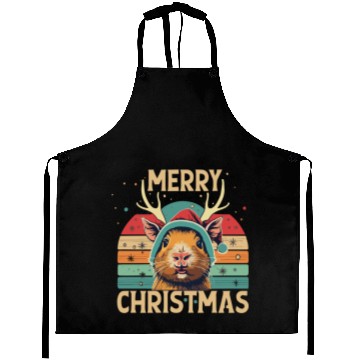 Discover Funny Guinea Pig Christmas Reindeer Aprons