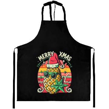 Discover Pineapple Christmas Aprons