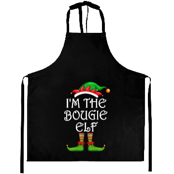 Discover I'm The Bougie Elf Aprons Matching Family Christmas