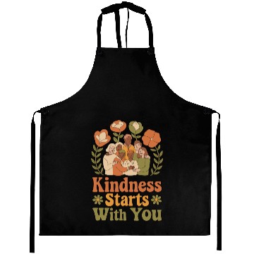 Discover Kindness Starts With You - Diverse Community Aprons