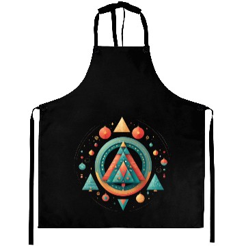 Discover Winter Geometric Harmony Pattern 3 Aprons