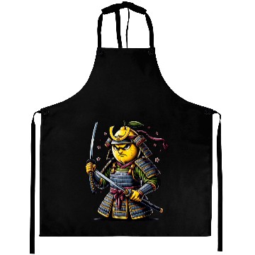 Discover Samurai Lemon Warrior Blossom Art Aprons