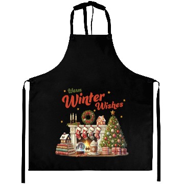 Discover Warm Winter Wishes, Merry Christmas Aprons