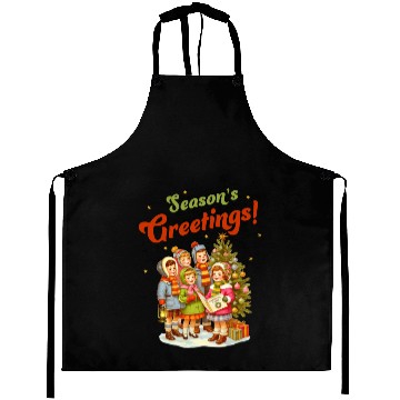 Discover Seasons Greetings Aprons