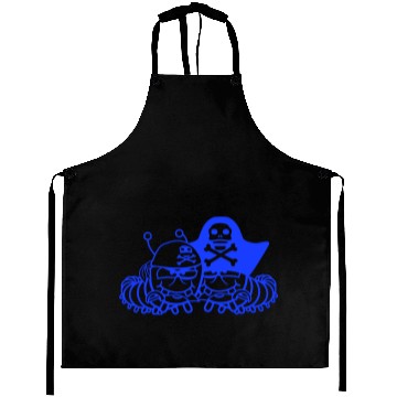 Discover 2 Evil Caterpillars Pirates Team Friends Comic Fun Aprons