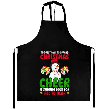 Discover Christmas Cheerleader Christmas Cheer Loud Hear Aprons
