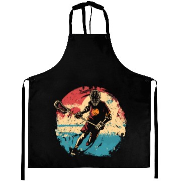 Discover Lacrosse Player 80s Aprons