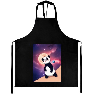 Discover Luna the Galaxy Panda Aprons