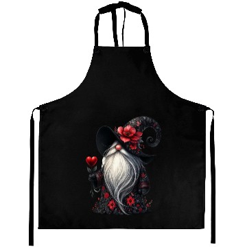 Discover Black Gnomes Valentines Day Aprons