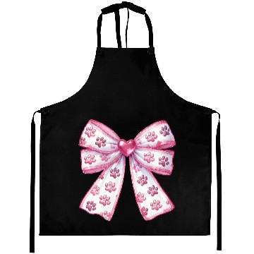 Discover Dog Lover Bow, Valentine Retro Aprons