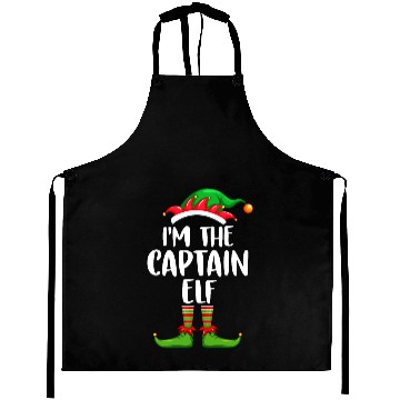 Discover I'm The Captain Elf Aprons Matching Family