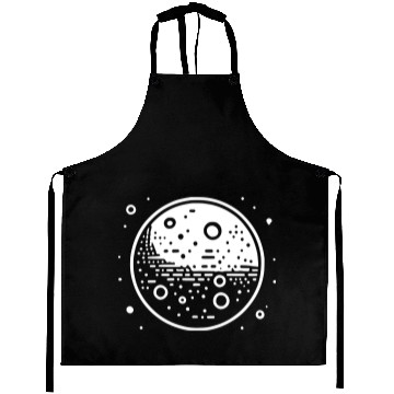 Discover Minimalistic Vector Mars Planet path3 Aprons