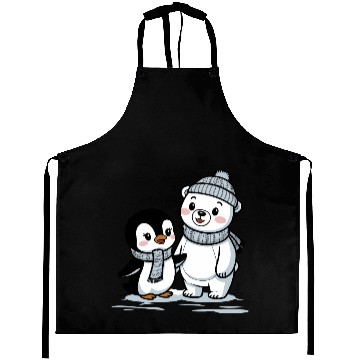 Discover Penguin and Polar Bear Friends Aprons