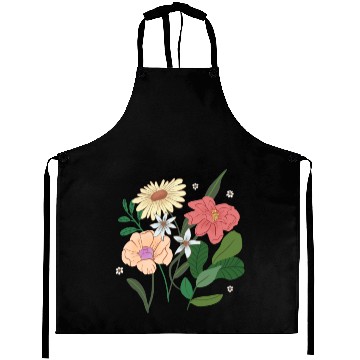 Discover Fully Blossom Flowers Aprons