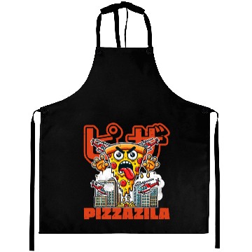 Discover Pizzazila Pizza Monster Lover Aprons