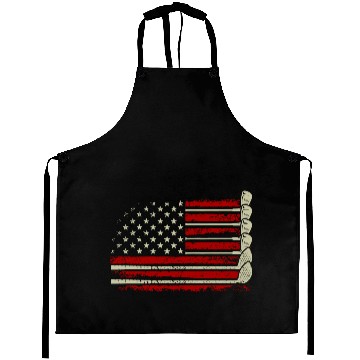 Discover Patriotic American Golfer USA Flag Golf Club Golf Aprons