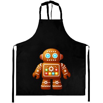 Discover GingerTech Technology Gingerbread Man Aprons