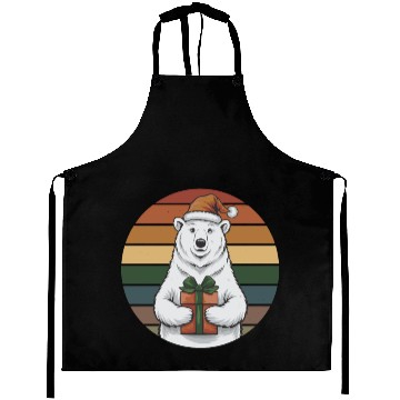 Discover Christmas Polar Bear Aprons