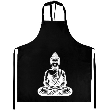 Discover Yoga Buddha Stillness And Serenity In Clarity Aprons