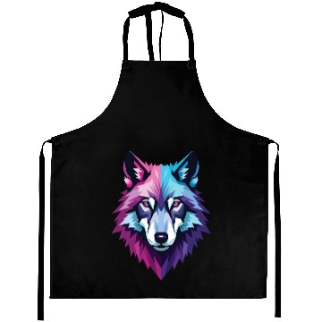 Discover A geometric Wolf Aprons