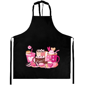 Discover Coffee Valentine Aprons