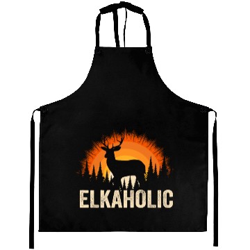 Discover Elk Hunting Elkaholic Hunters Aprons