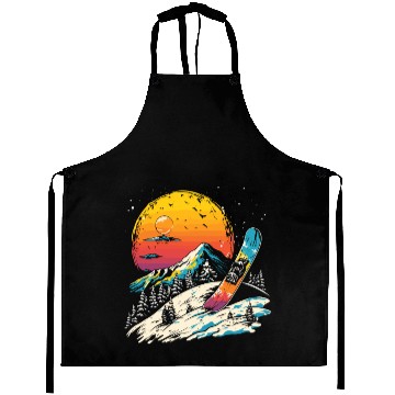 Discover Snowboarding Portrait Aprons