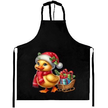 Discover Christmas Duck Aprons