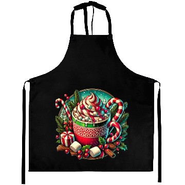 Discover Festive Hot Cocoa Christmas Delight Aprons