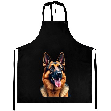 Discover german-shepherd-mixed-timber-siberian-husky-wolf Aprons