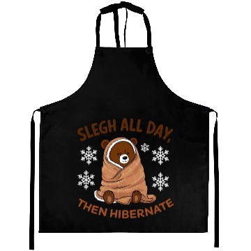 Discover Aprons Cozy Bear with "Sleigh All Day,