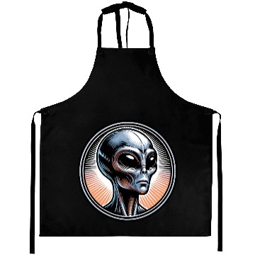 Discover Grey Alien Aprons