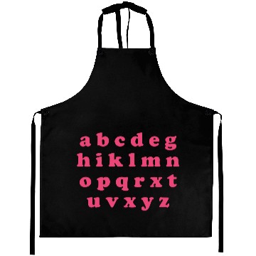 Discover Alphabet Valentine Sublimation Aprons