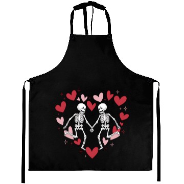 Discover Coquette Valentine Dancing Skeleton Aprons