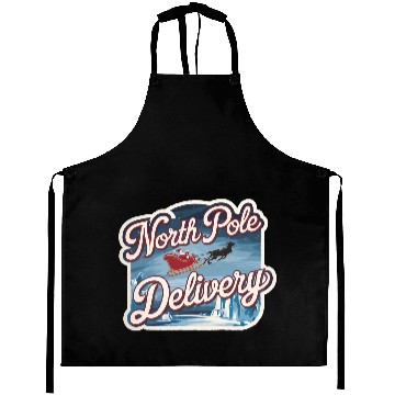 Discover Magical Arctic Night Santa Sleigh North Pole Aprons