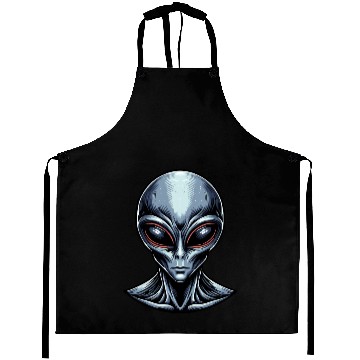 Discover Grey Alien Aprons