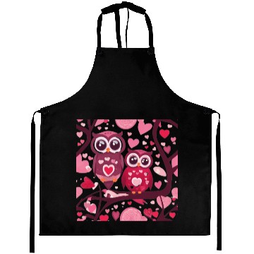 Discover Cute Valentines Owl Aprons