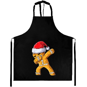 Discover Dabbing Gingerbread Santa Christmas Xmas Cookie Aprons