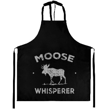 Discover Moose Whisperer Aprons