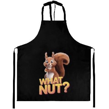 Discover Cute Squirrel Holding Acorn What Nut for Squirre Aprons