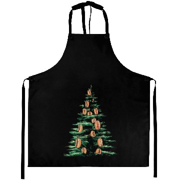 Discover Hot Dog Christmas Tree Holiday Cheer Aprons
