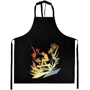 Discover Snowboarding Retro Style Aprons