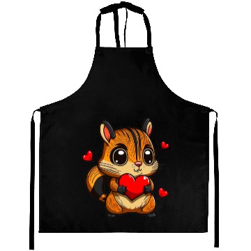 Discover Valentine Chipmunk Aprons