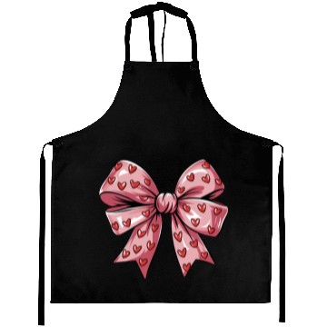 Discover Valentines day Heart Coquette Bow Aprons