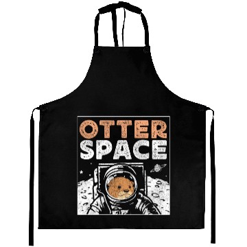Discover Otter Pun Space Science Astronaut Aprons
