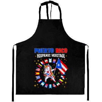 Discover Hispanic Heritage Month Puerto Rico Kids Aprons