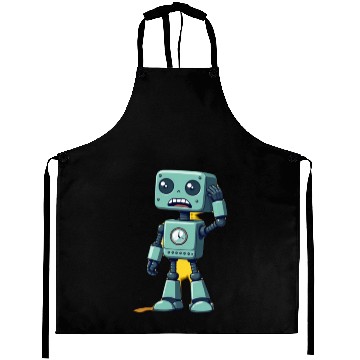 Discover Confused Robot  Aprons