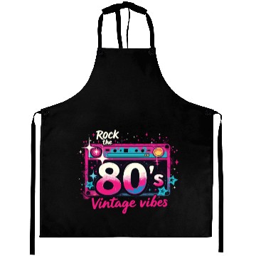 Discover Rock The 80's 80s Party Retro Look 80s Aprons