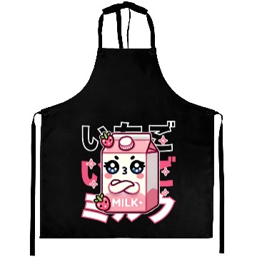 Discover Touchy Strawberry Milk Hug Aprons